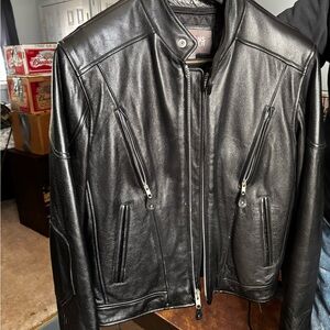 Men's Black Leather Jacket